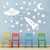 Kit Adesivos de Parede Decorativo Infantil Criança Espaço Astronauta Estrelas Foguete Planetas Satélite Nave #11 - comprar online