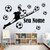 Kit Adesivos de Parede Decorativo Infantil Criança Jogador de Futebol Bola Seu Nome Personalizado #3 - loja online