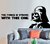 Adesivo de Parede Decorativo Frase Star Wars Darth Vader The force is strong with this one - loja online
