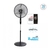 VENTILADOR LILIANA VPC20B D/PIE 20P. PARR. CROMADA ASPAS METALICAS COMANDO FRONTAL - comprar online