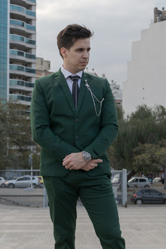 Ambo Slim Fit color Verde