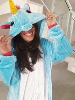 Pijama Unicornio Celeste Kigurumi - comprar online