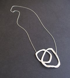 Imagen de collar arandelas lignt de plata 925