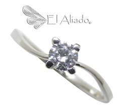 1148. Anillo en Oro Blanco 18k.