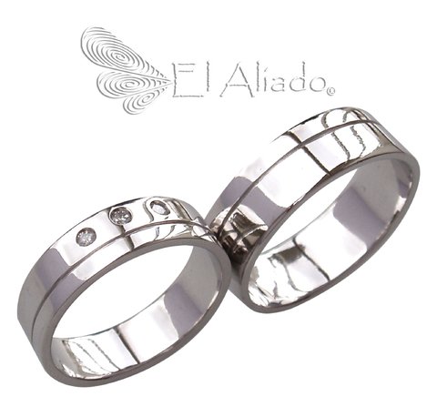 Anillos Sortijas Argollas de Compromiso Matrimonio Plata 925 Para Mujer  Joyería