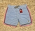 Bermuda BoardShort Retrô - Azul Pink