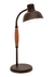 Lámpara de escritorio vintage 326 negra flexible detalle en madera - Apto LED