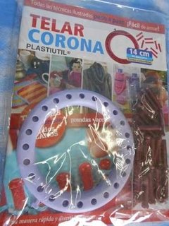 Telar Plástico Con Pernos Circular 14cm + Revista ! - comprar online