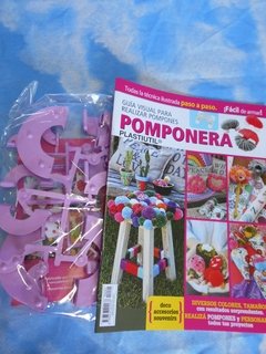 POMPONERA + REVISTA - SET PARA CUATRO MEDIDAS