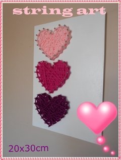 TABLITA para string art CORAZONES 20x30 en internet