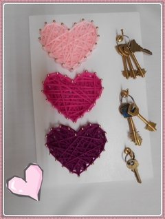 TABLITA para string art CORAZONES 20x30