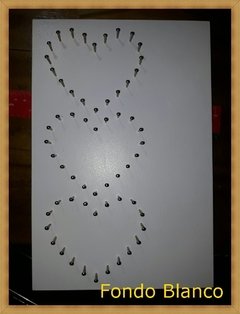 TABLITA para string art CORAZONES 20x30 - comprar online