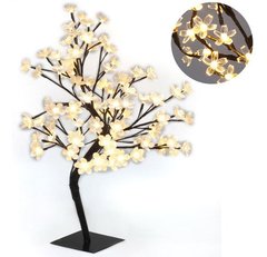 Árvore Abajur Decoração Flor Cerejeira Cor Branco Quente 110v - comprar online