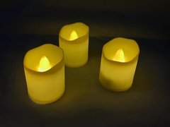 Kit 12 Velas De Led Branco Quente Baterias Inclusas Decoração - comprar online