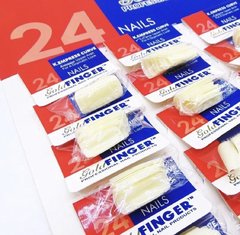 Cartela C/24 Pacotes Unhas Gold Finger Atacado Promoção