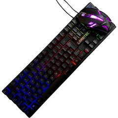 Kit Gamer Teclado Semi Mecânico + Mouse 1200dpi Gamer ABNT com LED