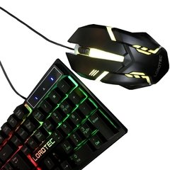 Kit Gamer Teclado Semi Mecânico + Mouse 1200dpi Gamer ABNT com LED - comprar online