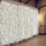 Cortina 300leds Branco Frio Pisca 3m X2,5m Decoração