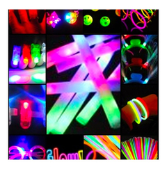 Combo Cotillon Luminoso 400 Art. Carnaval Carioca Fluo Neon