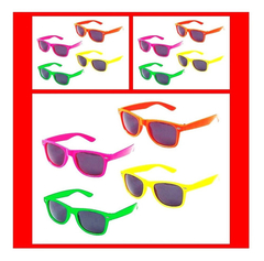 Anteojos X 10 Fluo Lentes Gafas Cotillon Raiban Wayfarer