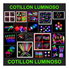 Combo 100 Person Luminoso Fluo 267 Art Cotillon - comprar online