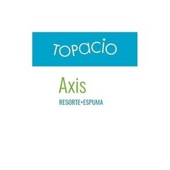 Sommier y Colchón Axis 100x190 RESORTES - EL APOLIYO