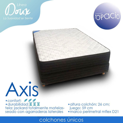Sommier y Colchón TOPACIO Axis 80x190 RESORTES - comprar online