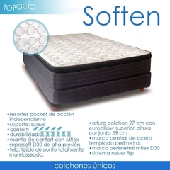 Colchón y Sommier Soften 200x200 RESORTES - comprar online