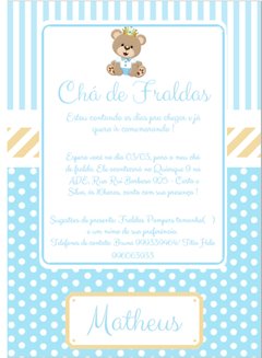 Convite Cha de Fraldas