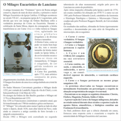 O Milagre Eucaristico de Lanciano - 500 unidades - comprar online