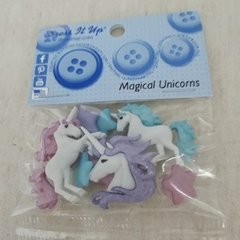 Botão Dress it Up Magical Unicorns