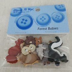 Botões Dress it Up Forest Babies