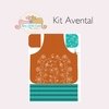 Kit de Tecidos para Avental Floral Retrô