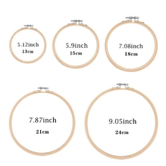 Bastidor para bordado com suporte Wooden Embroidery Hoop Adjustable Desktop Stand Cross Stitch Rack Frames Rings For Adults Mother Gifts DIY Sewing Tool( Compra internacional) - comprar online