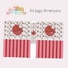 Kit tecido para jogo americano e faixa de pano de prato Cupcake
