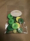 Kit botões misto verde