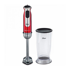 Batidora Minipimer Oster 2803 Roja - 800 W - Varilla Metal - Vaso