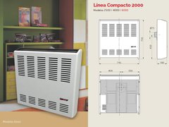 Calefactor CTZ Compacto 6000 cal. TB - comprar online