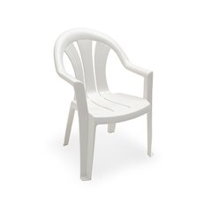 Silla Plástica Munro Piccolo Blanca (Con Apoyabrazos)