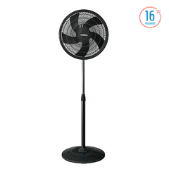 Ventilador De Pie Liliana 16" VP16P - Aspas Negras - 3 Velocidades - 65W