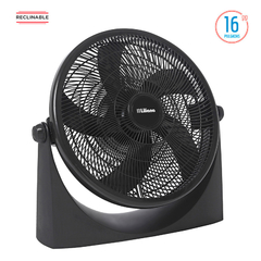 Ventilador Turbo Liliana 16" VTF16P - Reclinable - Negro - 3 Velocidades - 65W