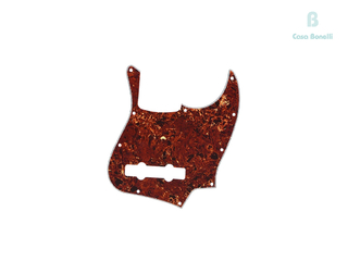 H-2001 RED Sinew Pickguard Carey para Bajo Jazz Bass