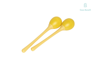 SEGMLYW Stagg Huevos Maracas con Mango Largo en color Amarillo