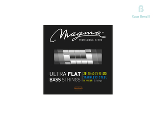 BE146SUF Magma Set de 6 Cuerdas para Bajo Ultra Flat Steel 028