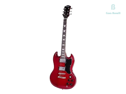 SG100RD Parquer Guitarra Eléctrica SG Color Roja