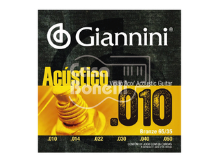 GESPLE Giannini 0.10 Cuerdas para Guitarra Acústica