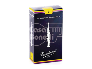 SR-203 Vandoren Set 10 Cañas para Saxo Soprano N°3