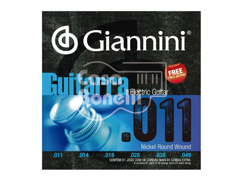 GEEGST Giannini 0.11 Cuerdas para Guitarra Eléctrica