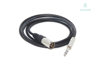 CABA-7104 Parquer Cable 4 Metros Canon Macho & Plug Stereo