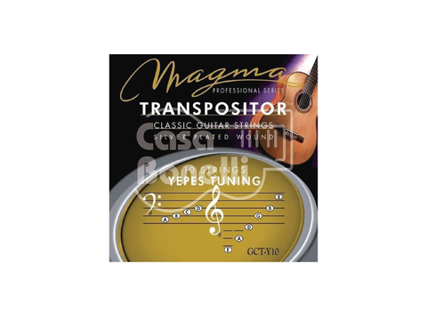 05CGT-Y10 Magma Transpositor 10 Cuerdas Yepes Encordado para Guitarra Clásica